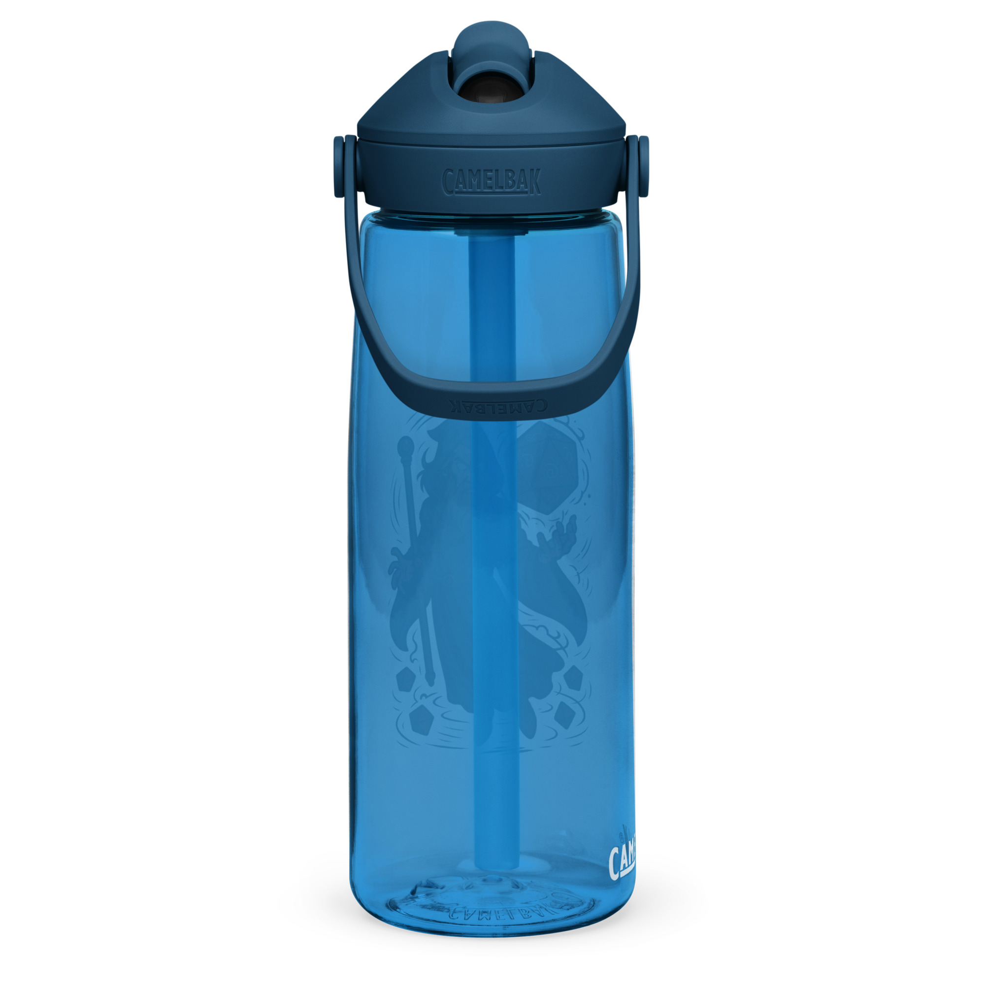 Arcane Dice Mage - Wasserflasche mit umklappbarem Trinkhalm 739ml (25oz) – Bild 9