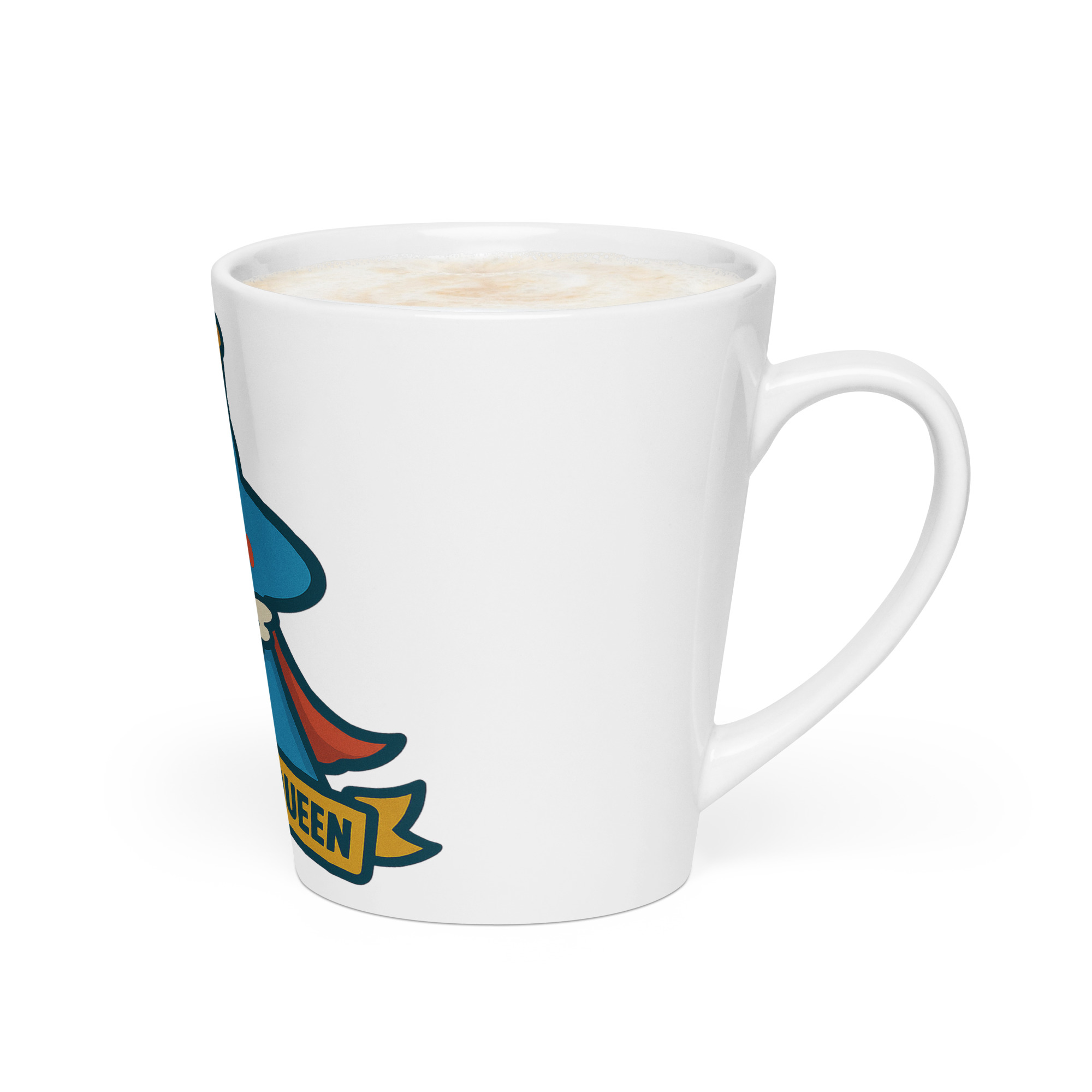 Board Game Queen – Royal Meeple Edition - Milchkaffeetasse | 355 ml (12 oz) – Bild 3