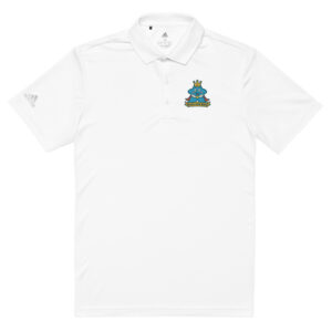 Board Game Queen &ndash;  Royal Meeple Edition - adidas Premium-DTF-Polo-Shirt
