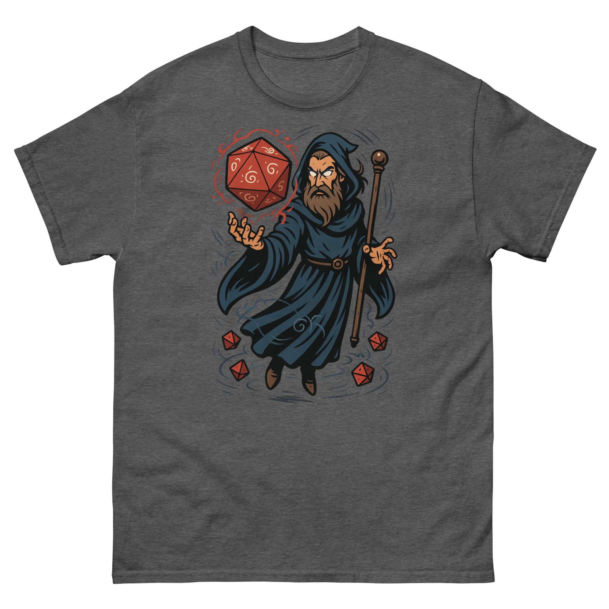 Arcane Dice Mage - Klassisches DTF-Unisex T-Shirt mit Werbung – Bild 13