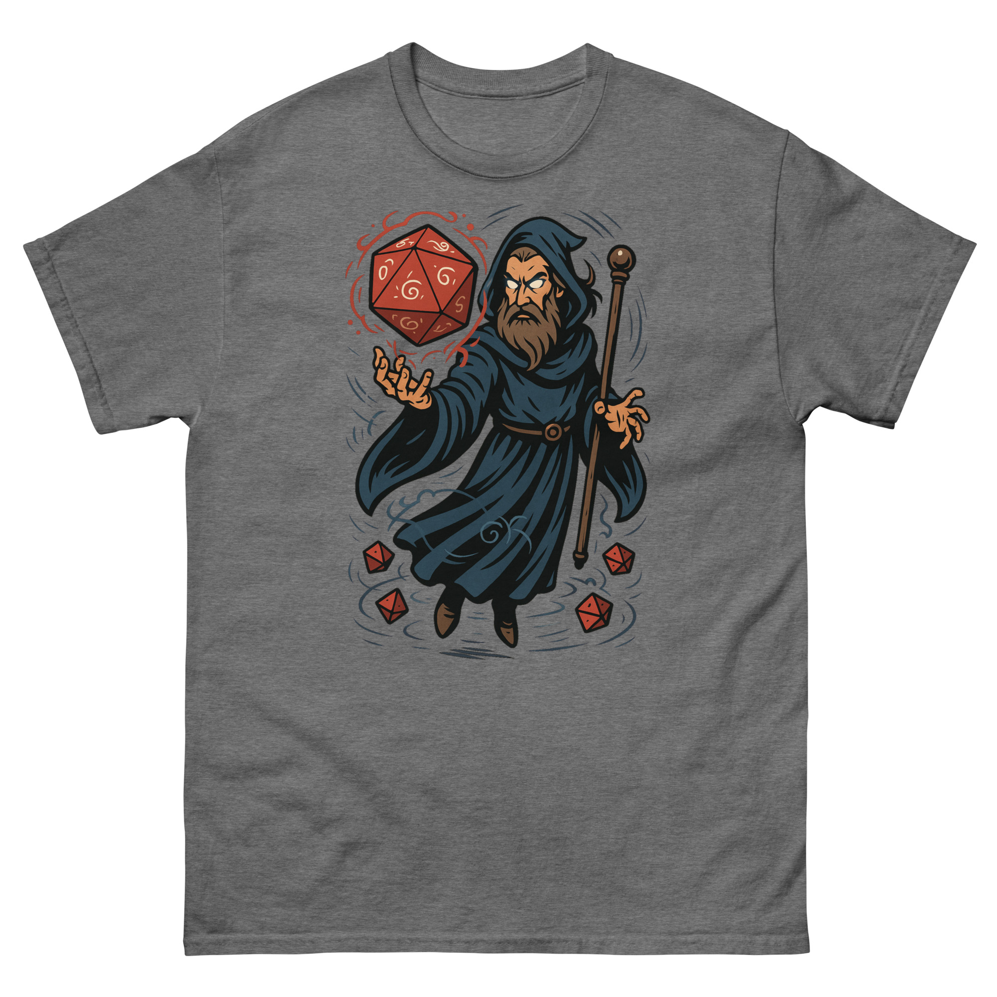 Arcane Dice Mage - Klassisches DTF-Unisex T-Shirt mit Werbung – Bild 21
