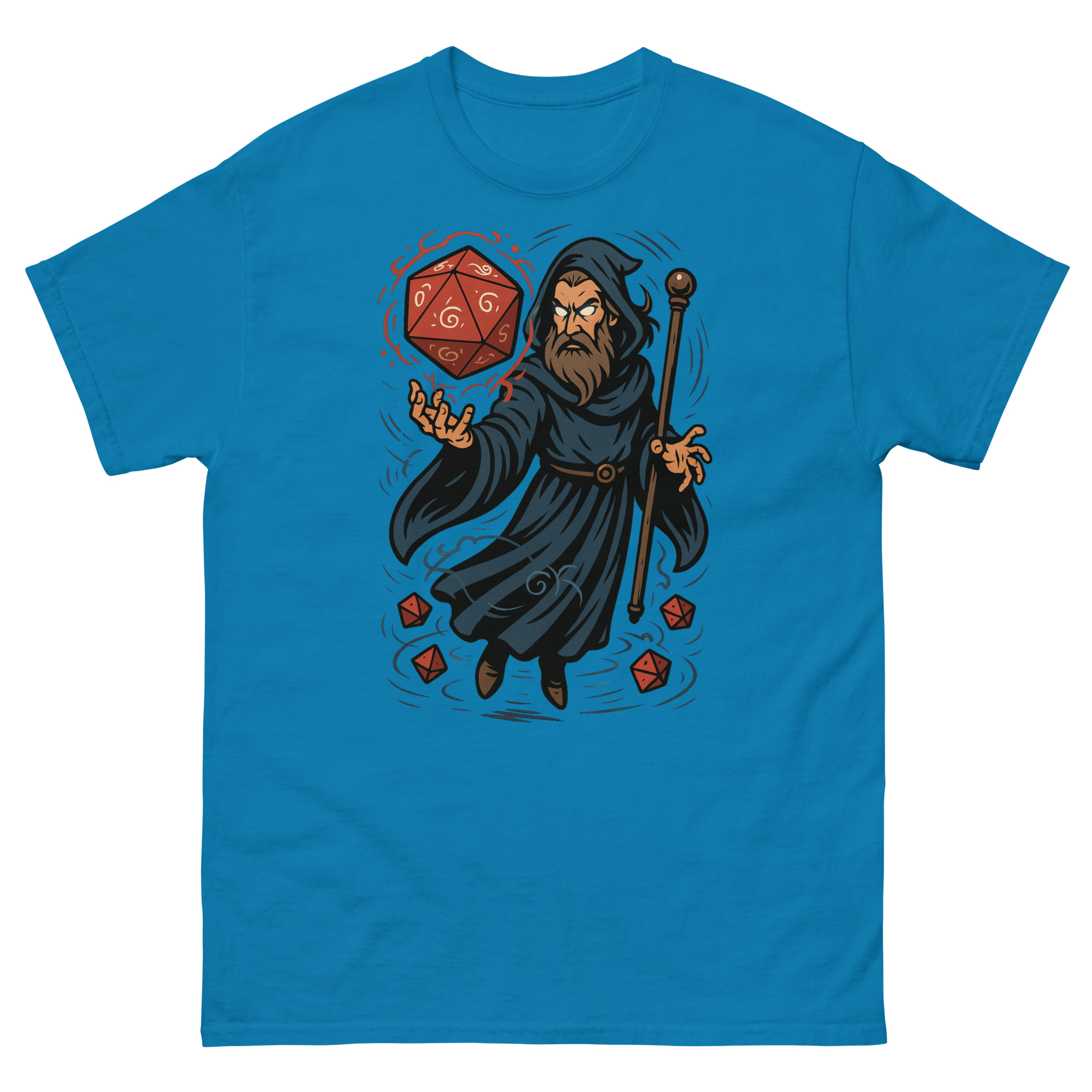 Arcane Dice Mage - Klassisches DTF-Unisex T-Shirt mit Werbung – Bild 15