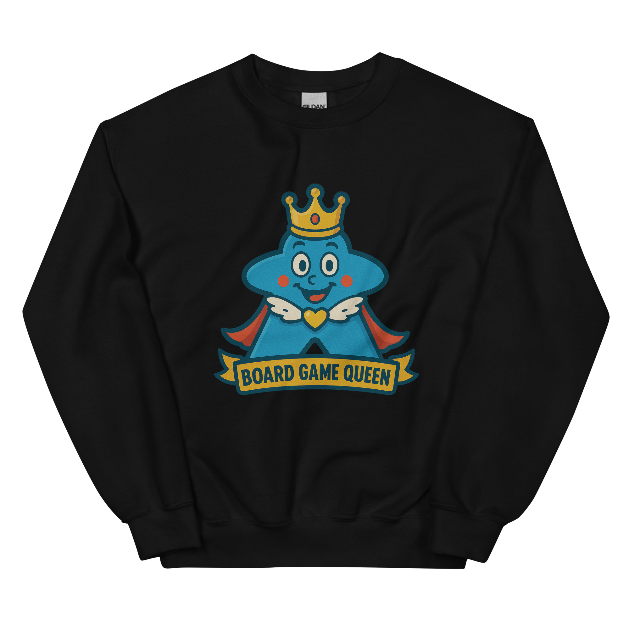 Board Game Queen – Royal Meeple Edition - DTF-Unisex-Pullover