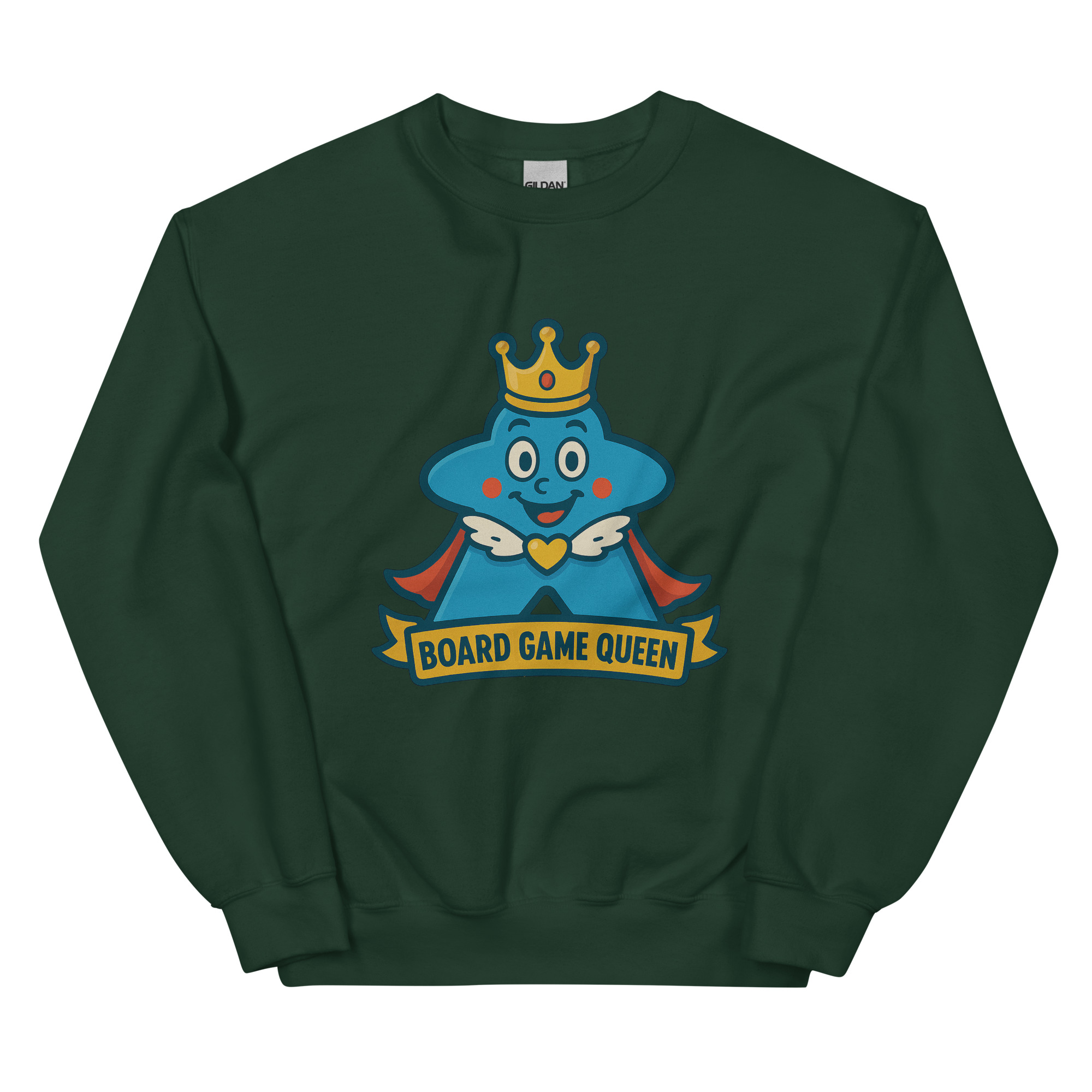 Board Game Queen – Royal Meeple Edition - DTF-Unisex-Pullover – Bild 7