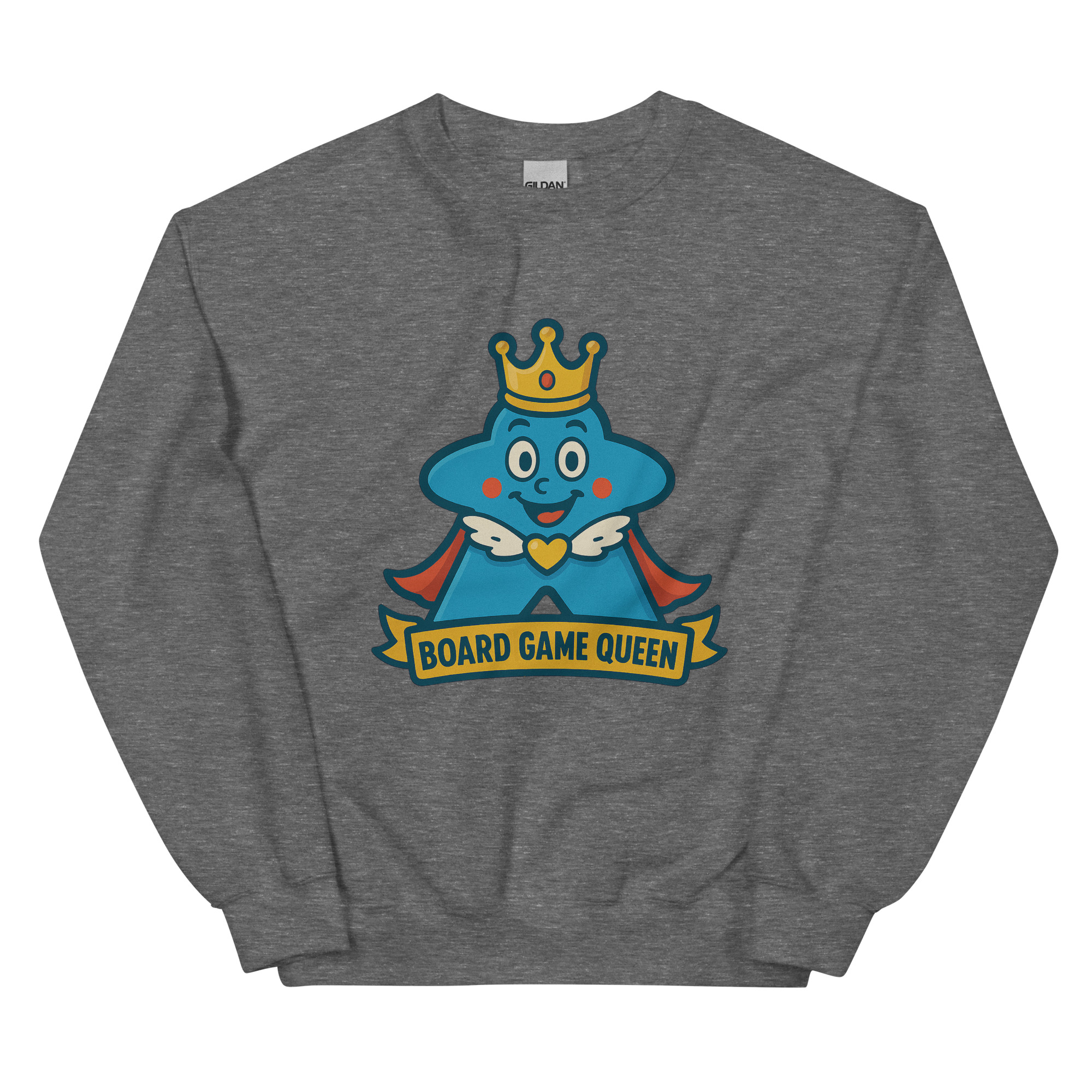 Board Game Queen – Royal Meeple Edition - DTF-Unisex-Pullover – Bild 15