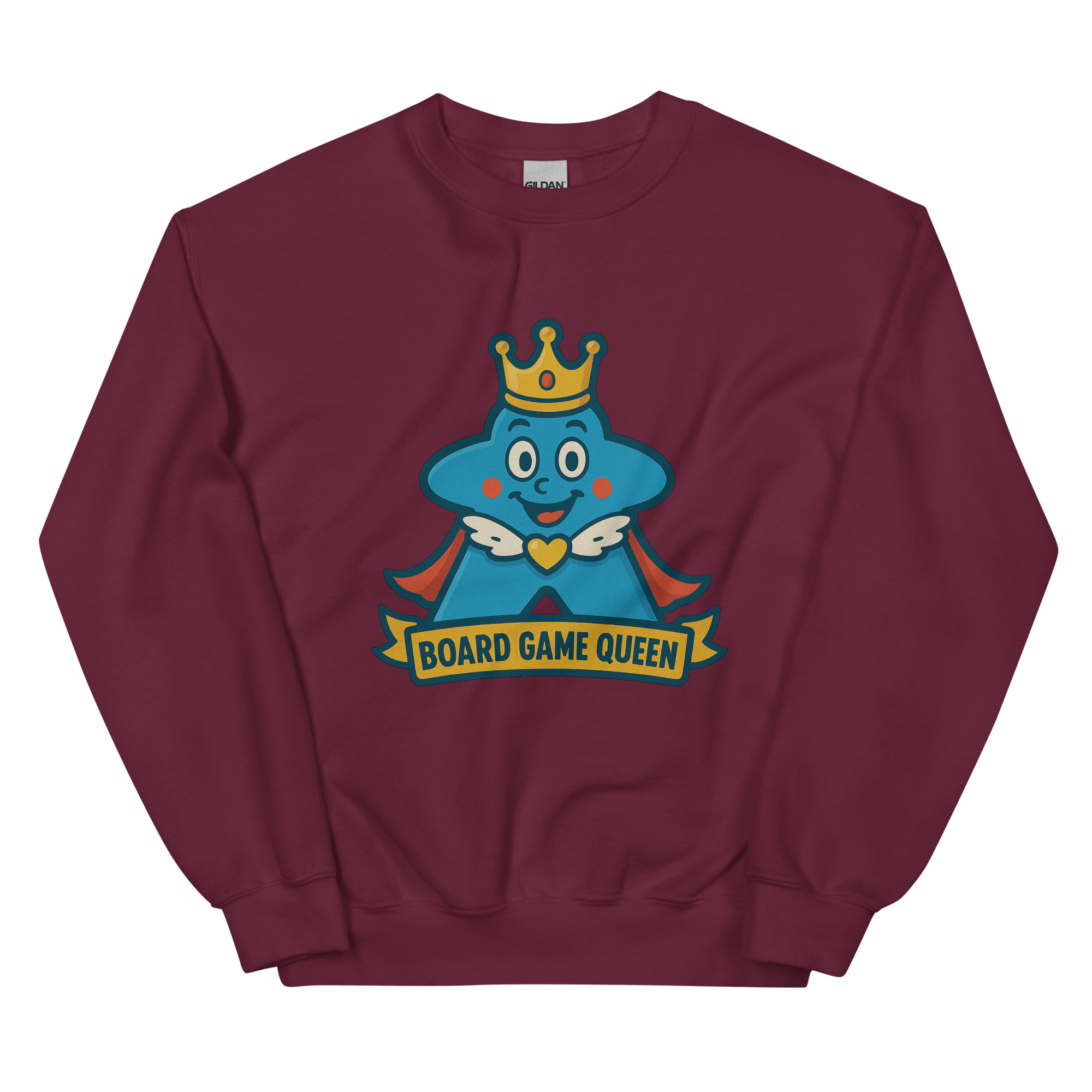 Board Game Queen – Royal Meeple Edition - DTF-Unisex-Pullover – Bild 5