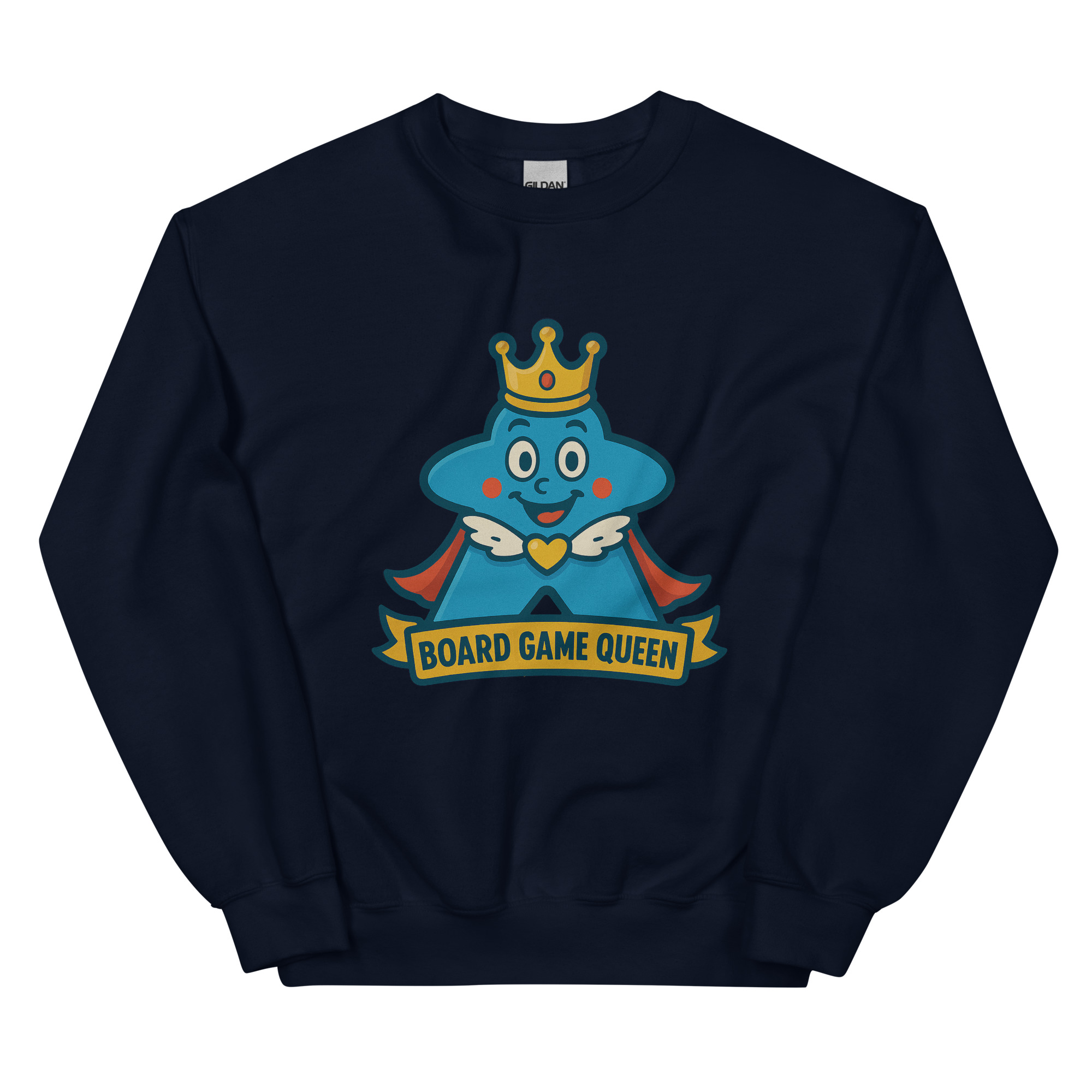 Board Game Queen – Royal Meeple Edition - DTF-Unisex-Pullover – Bild 3