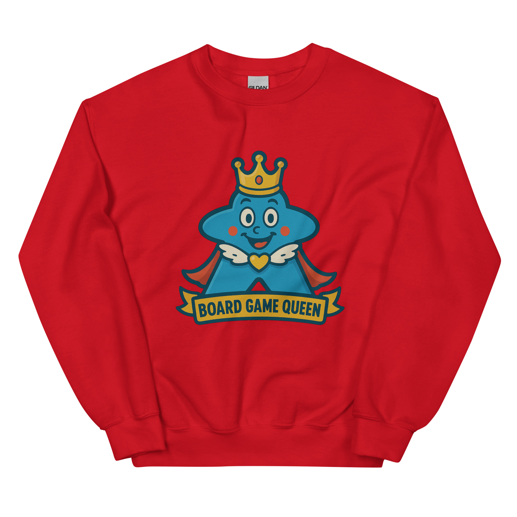Board Game Queen – Royal Meeple Edition - DTF-Unisex-Pullover – Bild 9