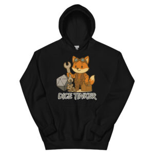 Würfelfuchs Tüftler - DTF-Unisex-Kapuzenpullover