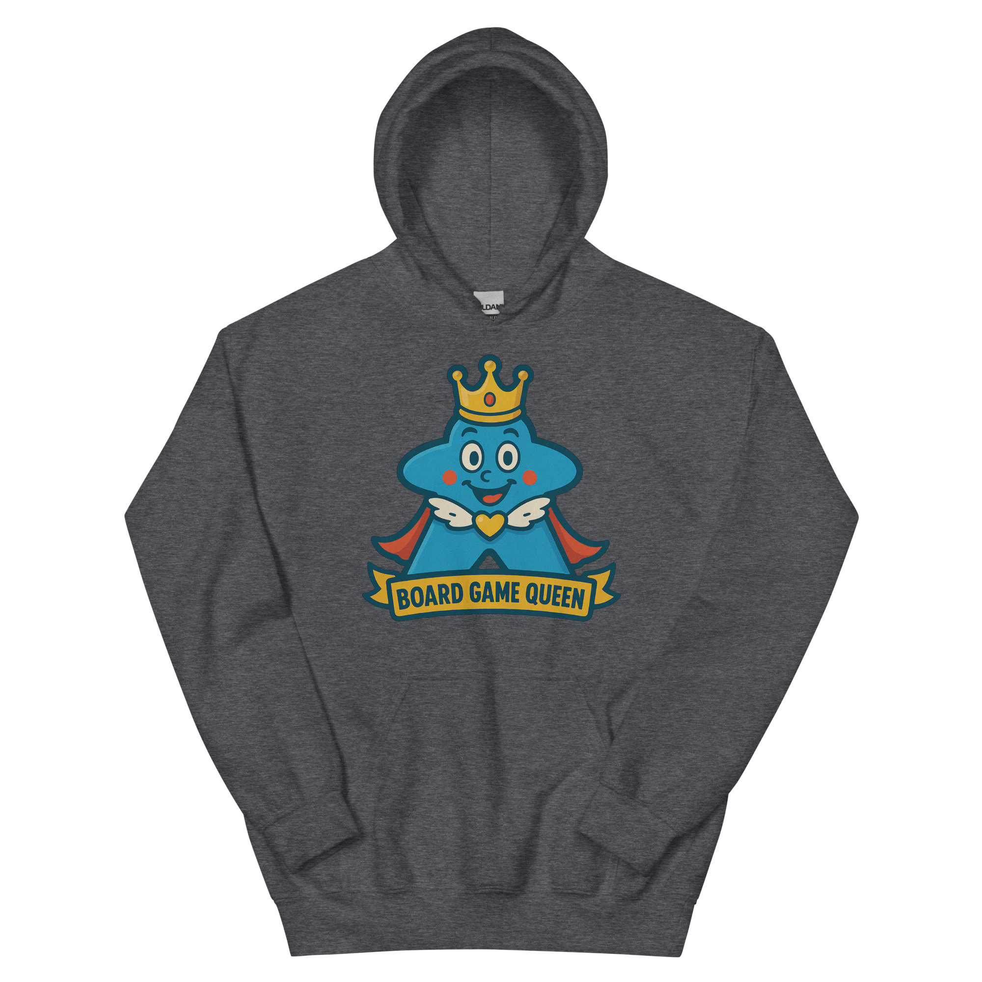 Board Game Queen – Royal Meeple Edition - DTF-Unisex-Kapuzenpullover – Bild 9