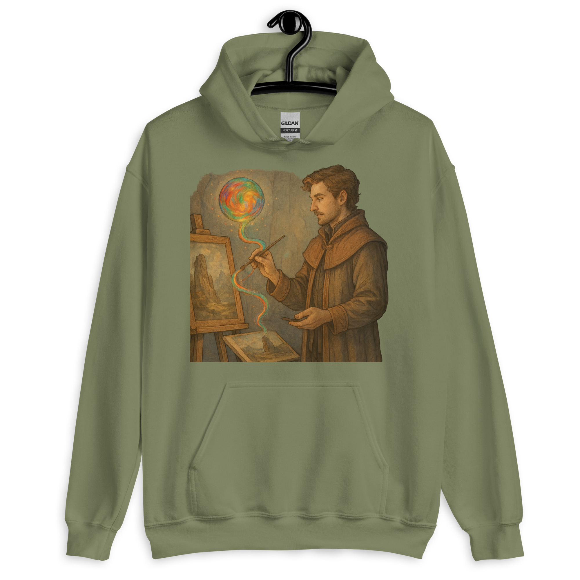 Farbmagier - DTF-Unisex-Kapuzenpullover – Bild 15