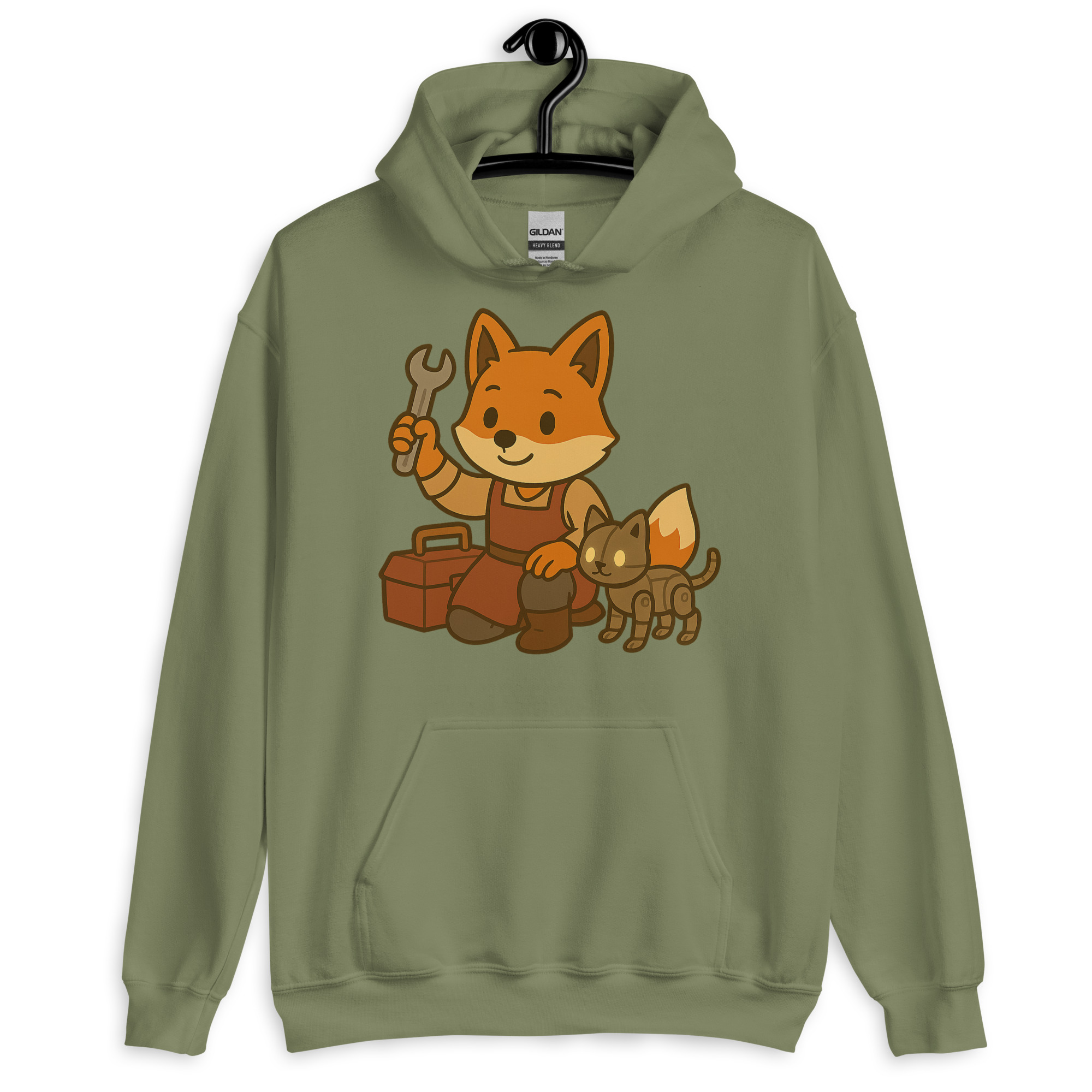 Fox Artificer - DTF-Unisex-Kapuzenpullover – Bild 15