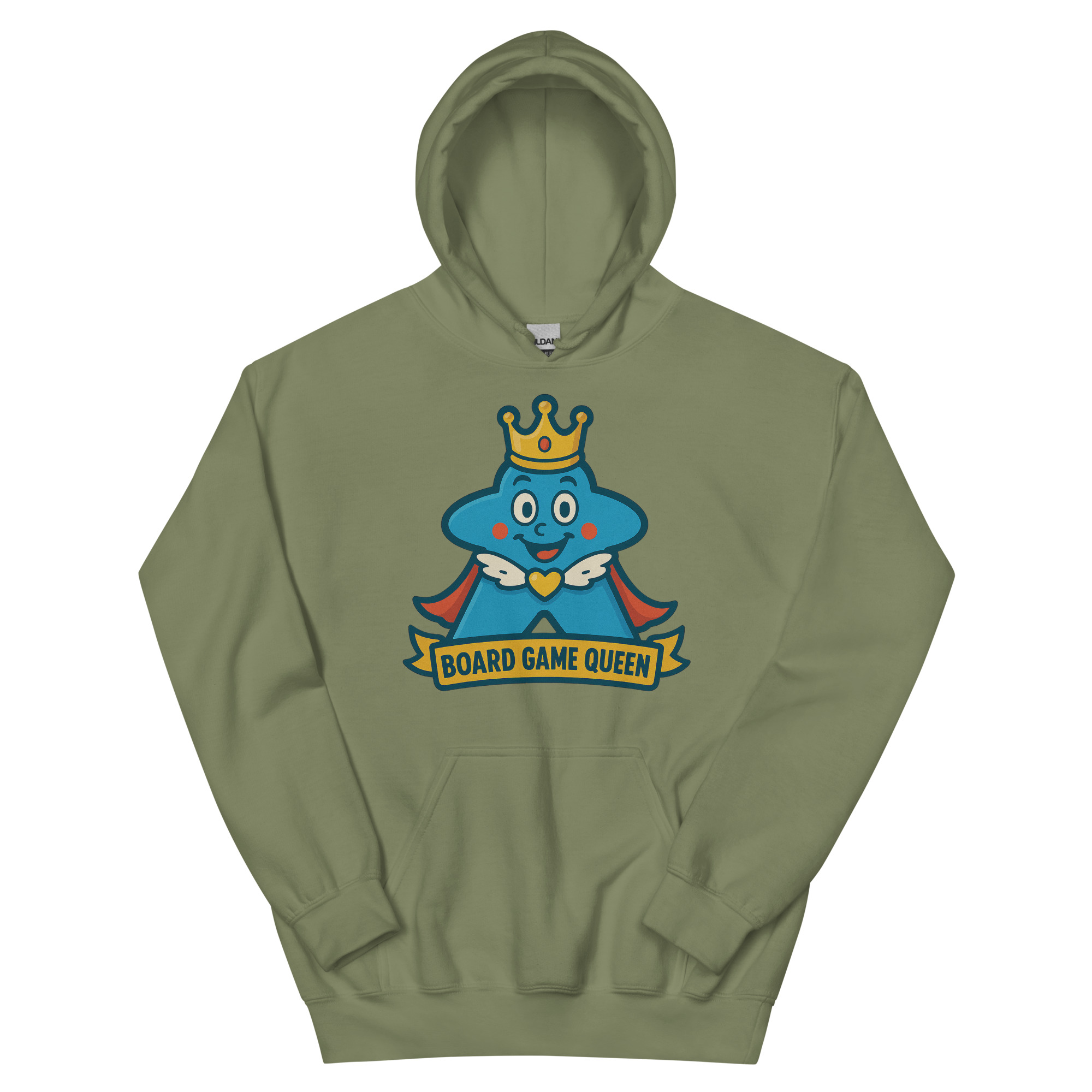 Board Game Queen – Royal Meeple Edition - DTF-Unisex-Kapuzenpullover – Bild 15