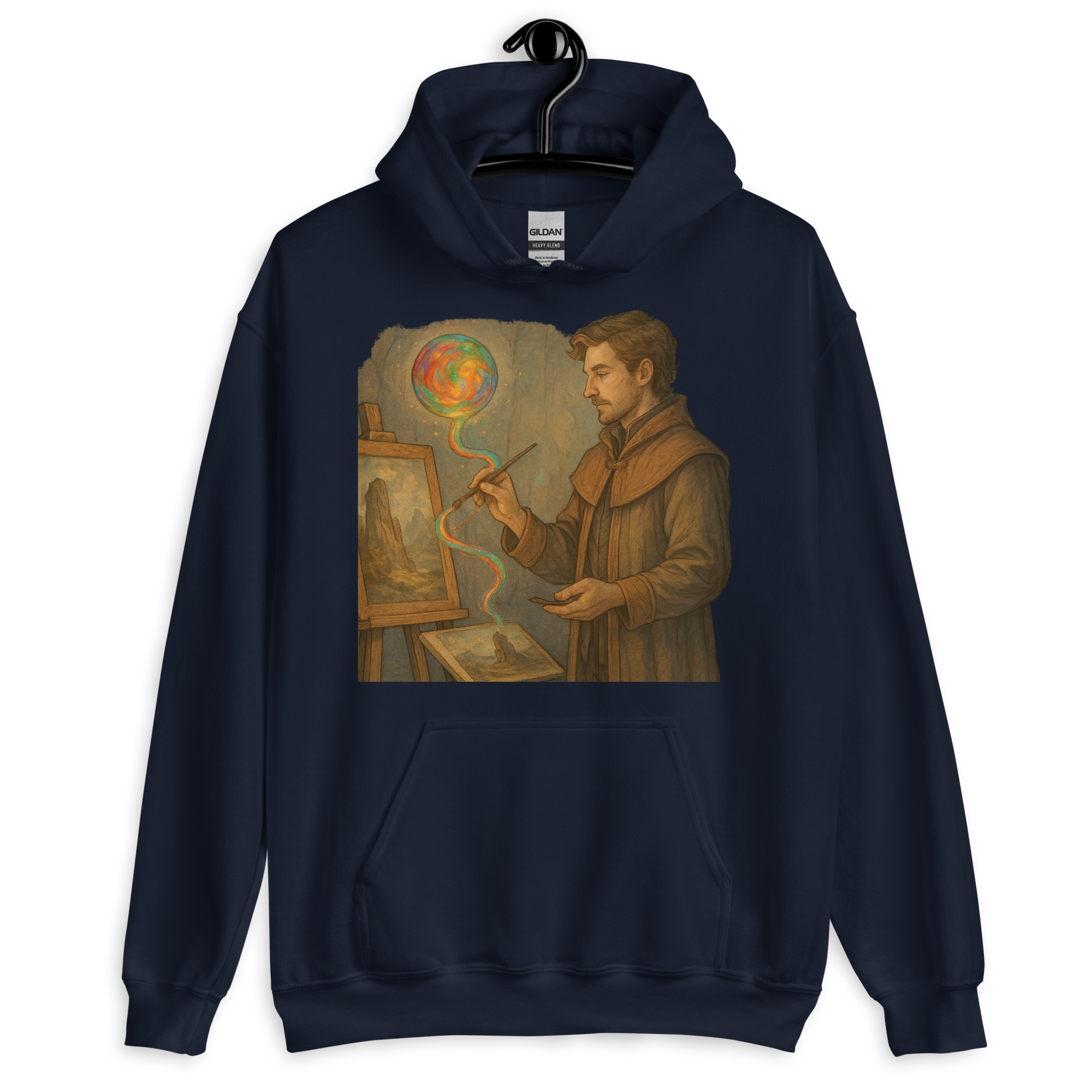 Farbmagier - DTF-Unisex-Kapuzenpullover – Bild 3