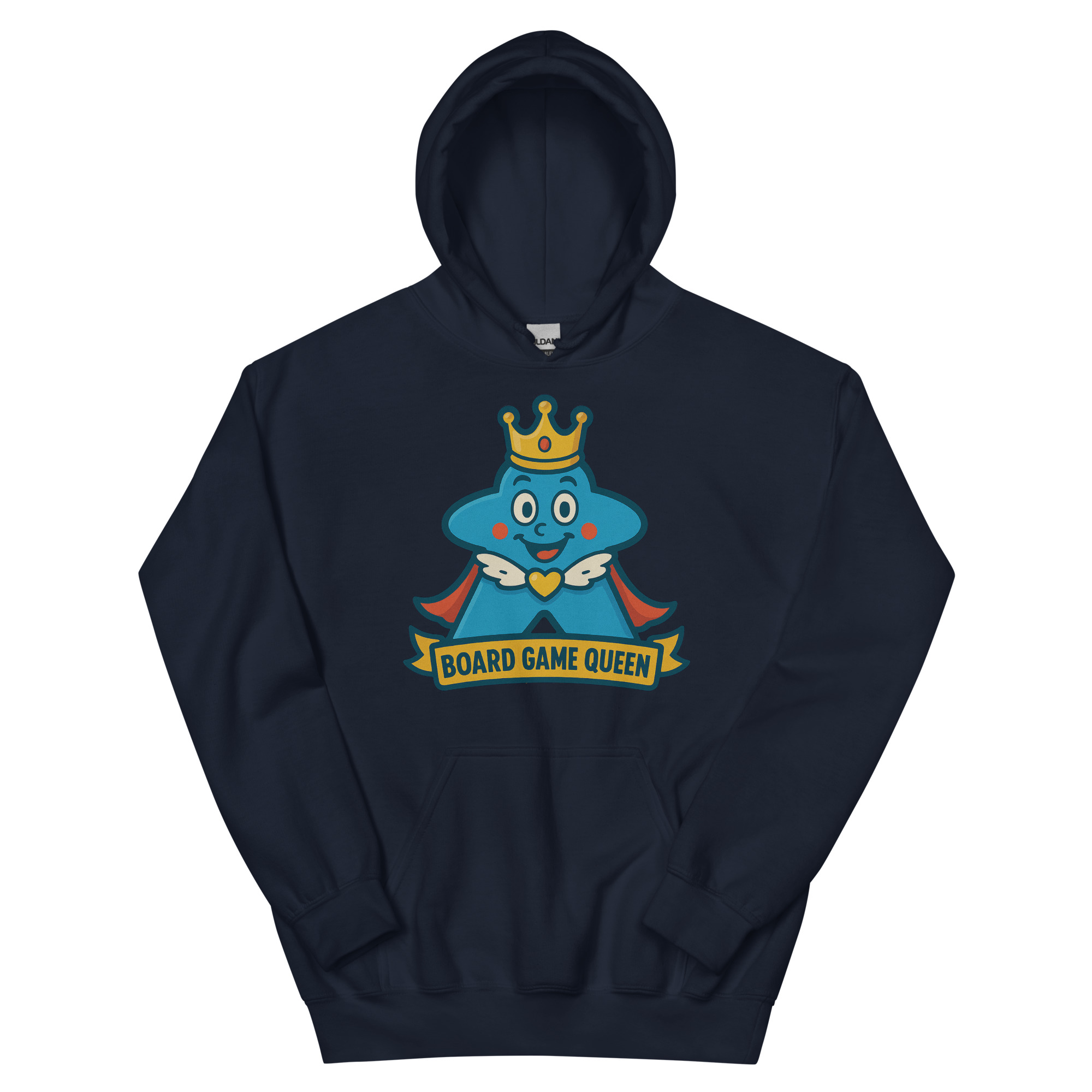Board Game Queen – Royal Meeple Edition - DTF-Unisex-Kapuzenpullover – Bild 3