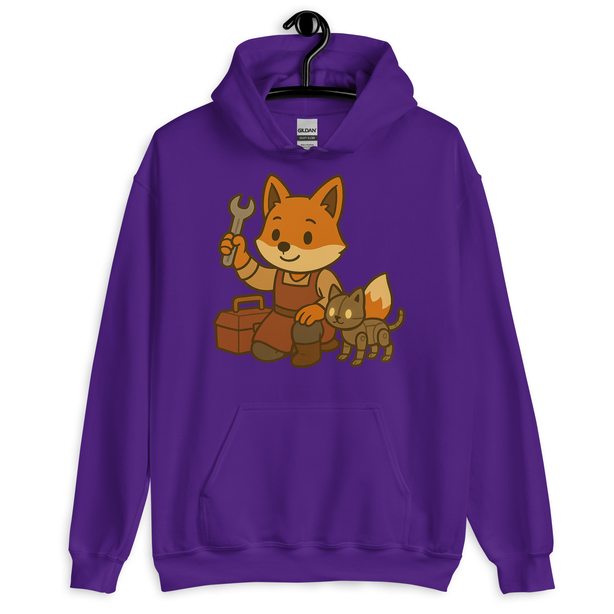 Fox Artificer - DTF-Unisex-Kapuzenpullover – Bild 5