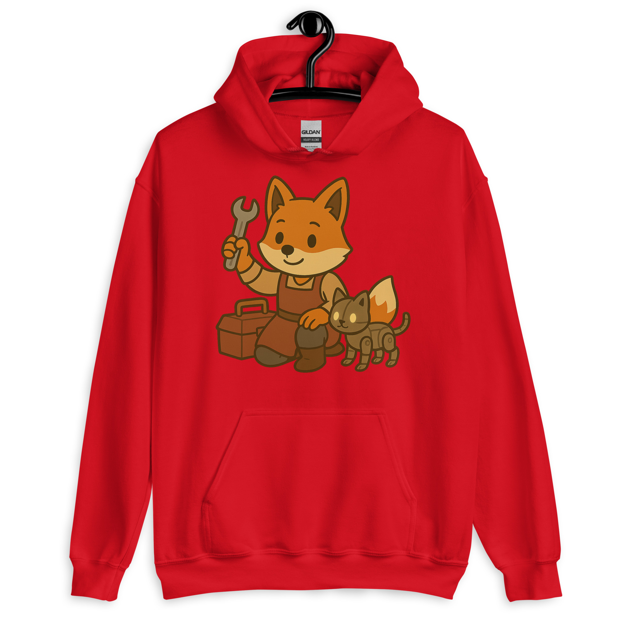 Fox Artificer - DTF-Unisex-Kapuzenpullover – Bild 7