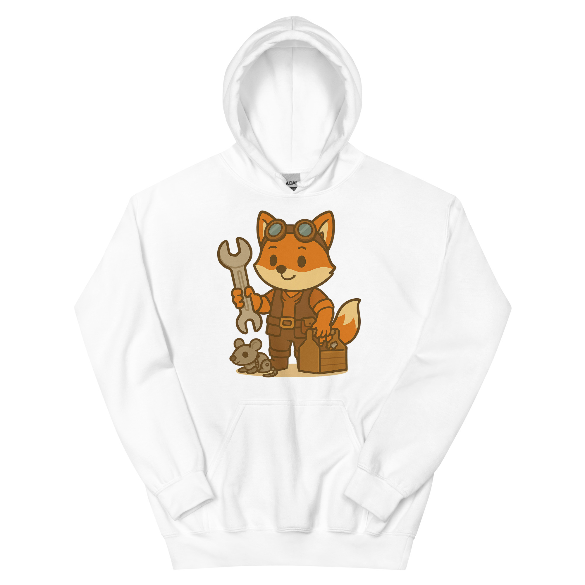 Fuchs Tüftler - DTF-Unisex-Kapuzenpullover – Bild 23