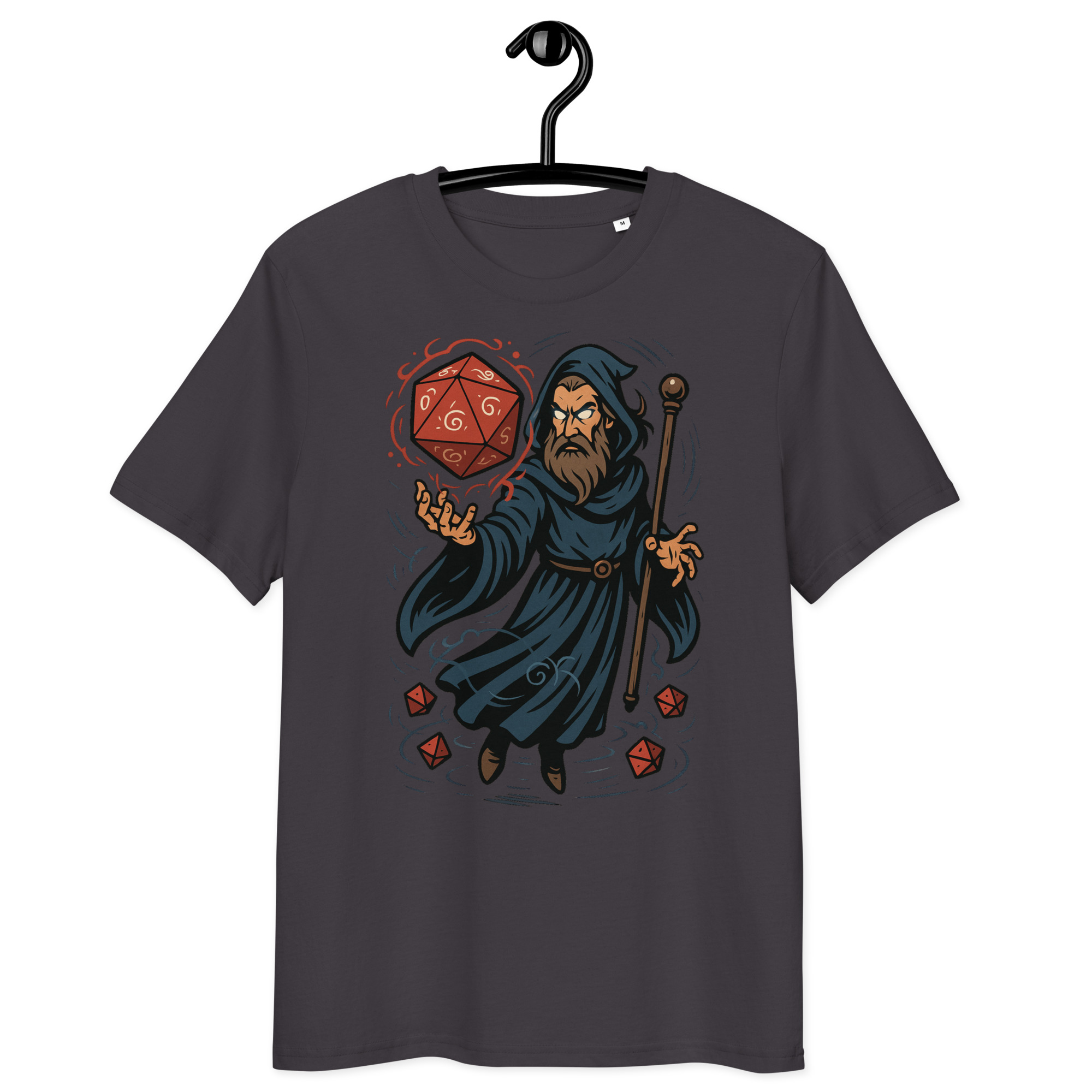 Arcane Dice Mage - DTF-Unisex-Bio-Baumwoll-T-Shirt – Bild 9