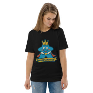 Board Game Queen – Royal Meeple Edition - DTF-Unisex-Bio-Baumwoll-T-Shirt