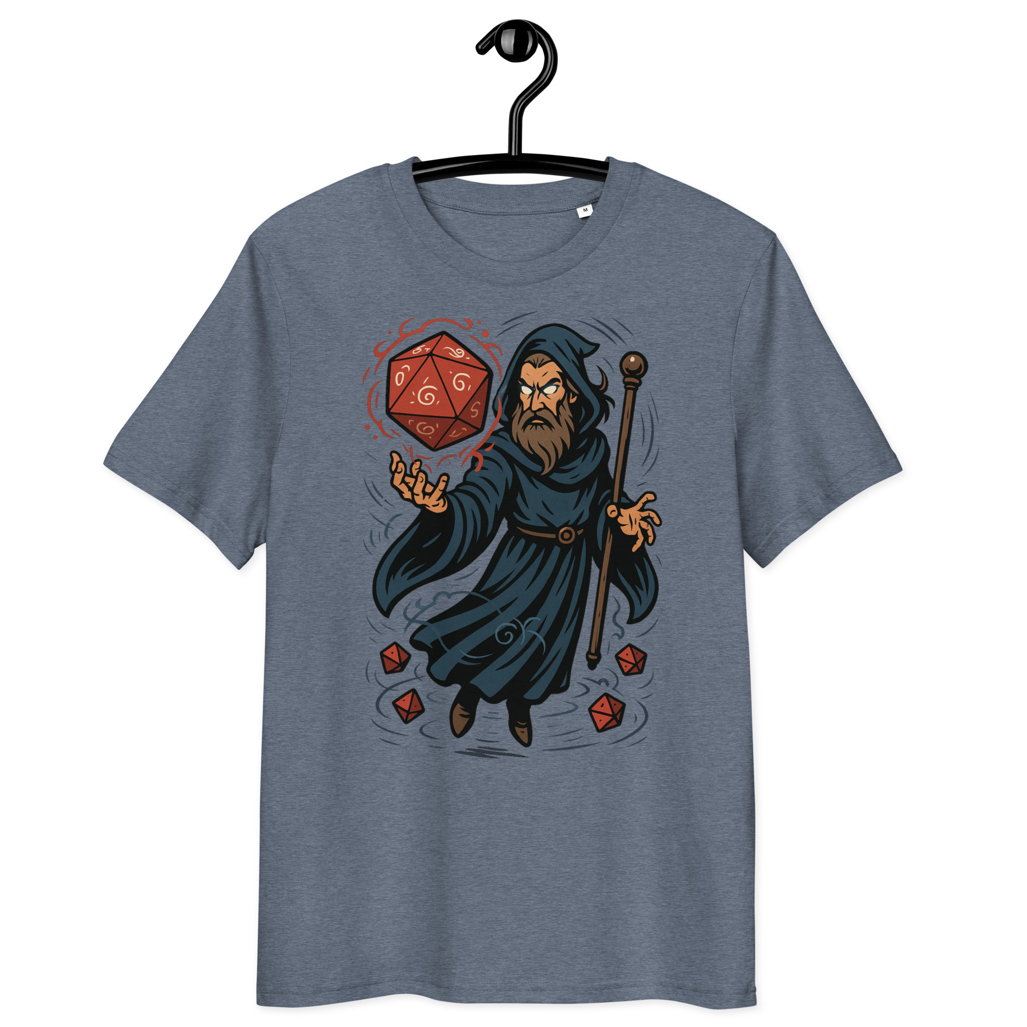 Arcane Dice Mage - DTF-Unisex-Bio-Baumwoll-T-Shirt – Bild 17