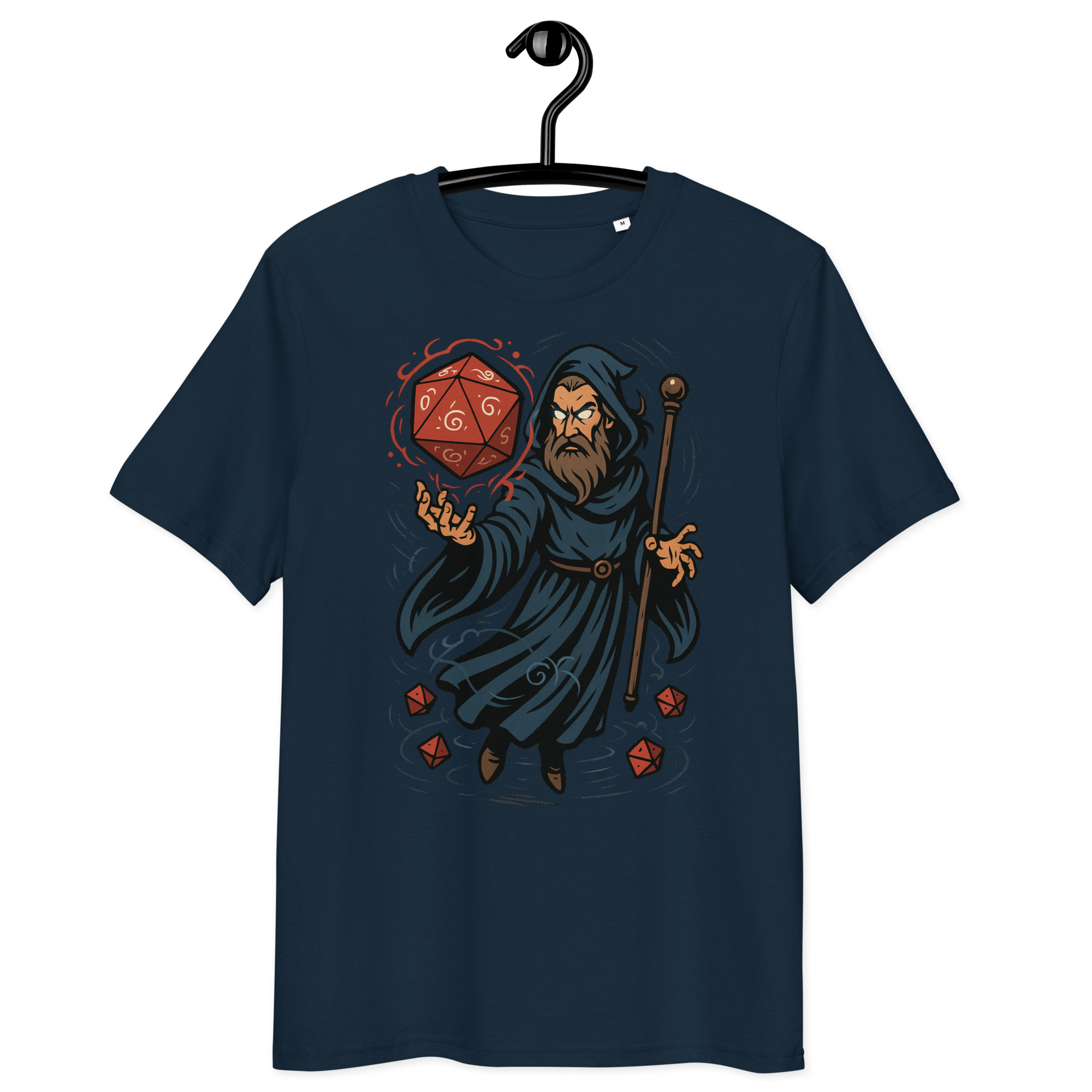 Arcane Dice Mage - DTF-Unisex-Bio-Baumwoll-T-Shirt – Bild 3