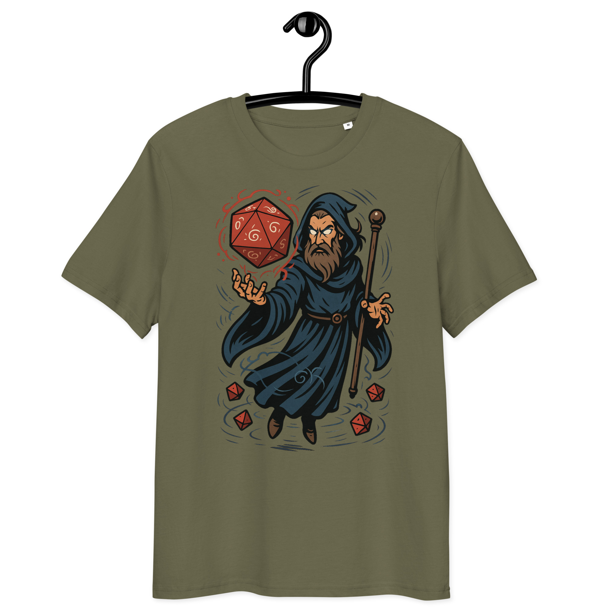 Arcane Dice Mage - DTF-Unisex-Bio-Baumwoll-T-Shirt – Bild 15