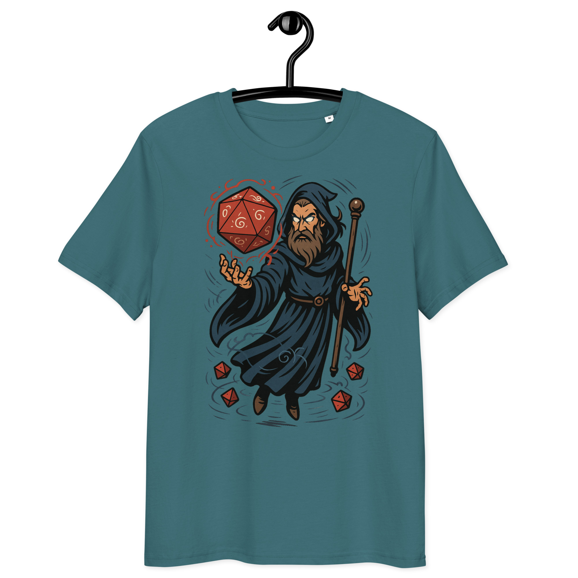 Arcane Dice Mage - DTF-Unisex-Bio-Baumwoll-T-Shirt – Bild 13