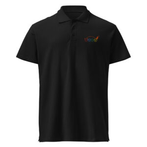 Würfelfuchs-Logo – Premium-Piqué-EMB-Poloshirt