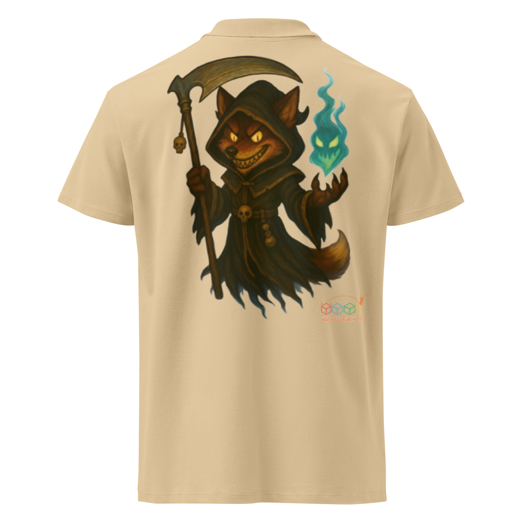 Fox Reaper – Premium-Piqué-DTF-Poloshirt mit Werbung – Bild 19