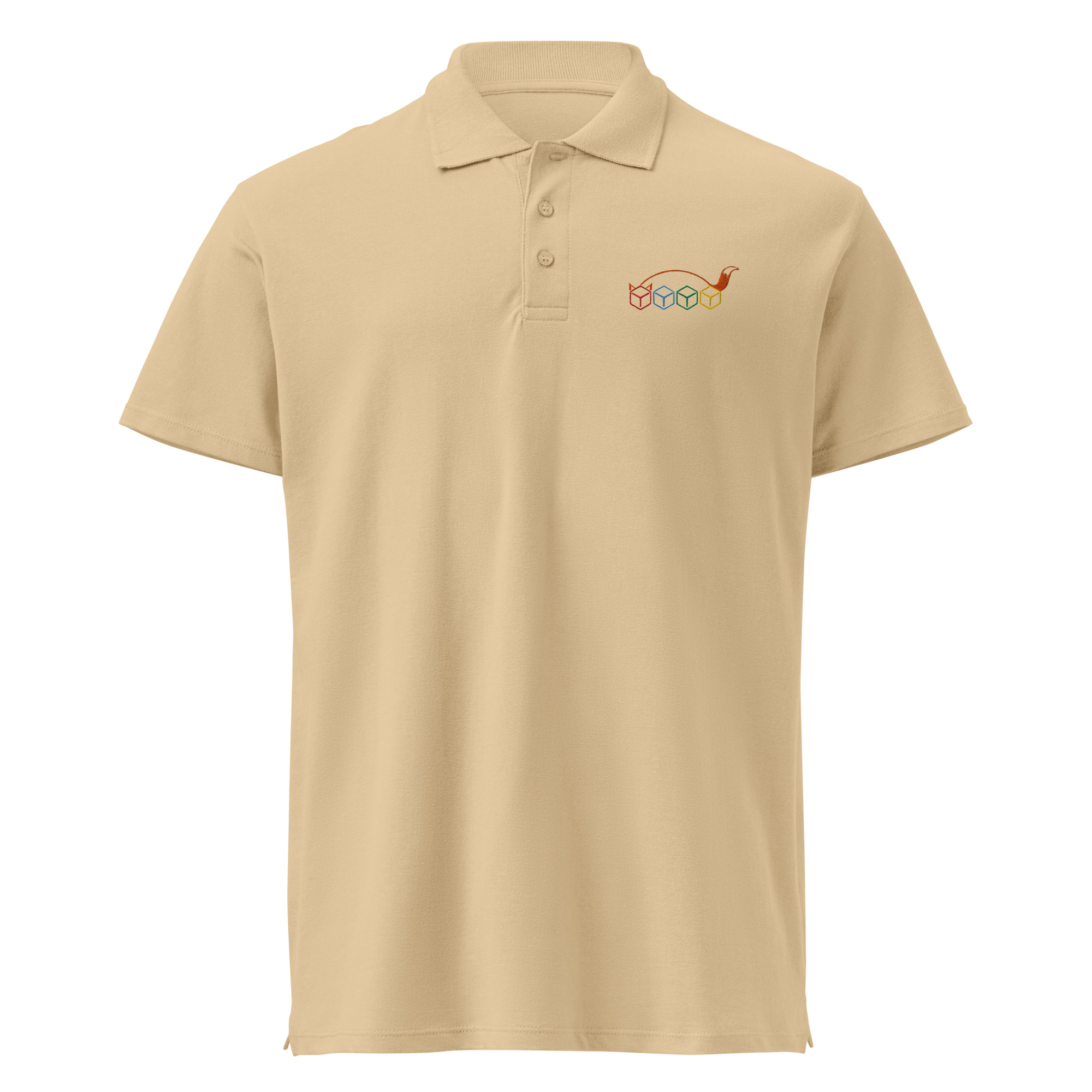 Würfelfuchs-Logo – Premium-Piqué-EMB-Poloshirt – Bild 6