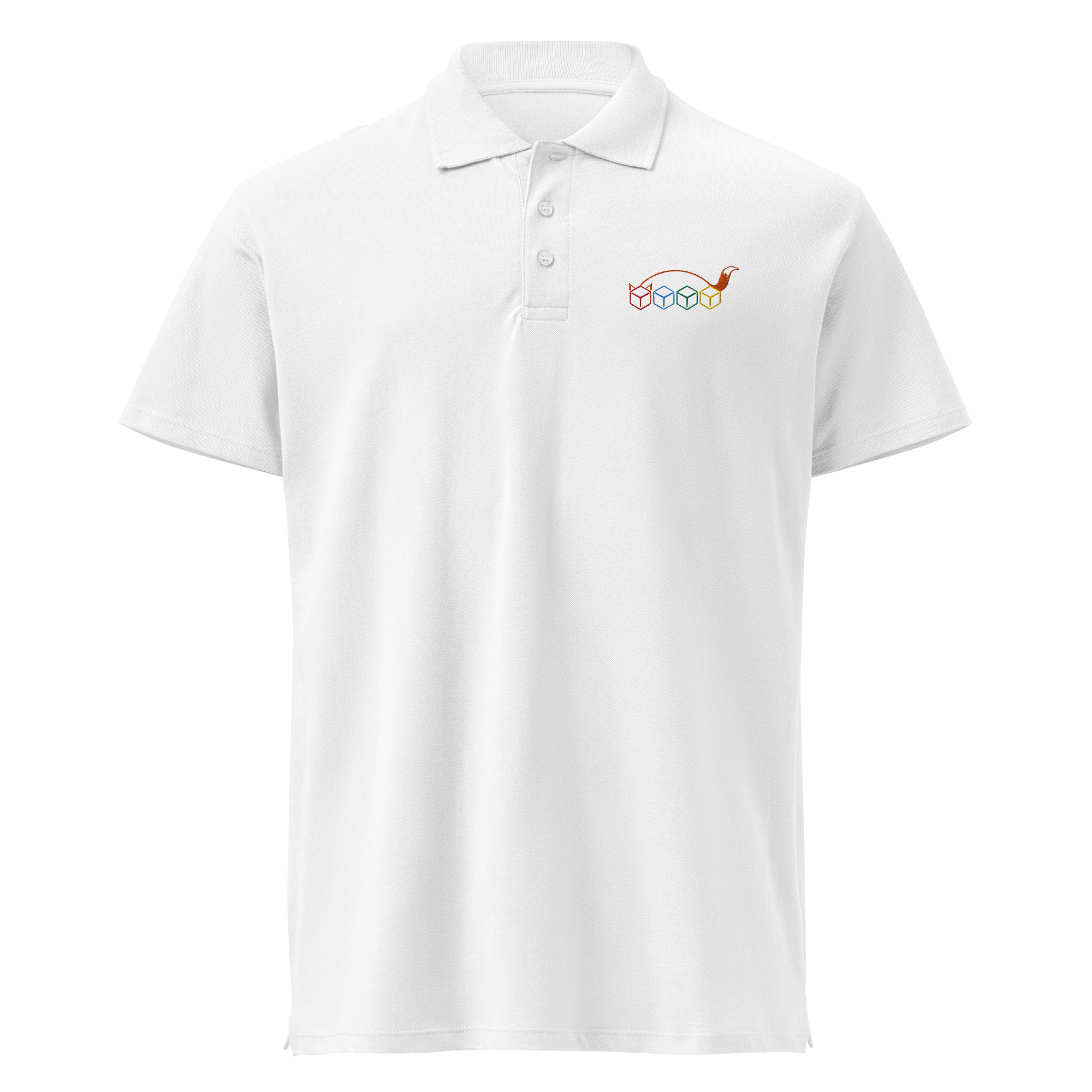 Würfelfuchs-Logo – Premium-Piqué-EMB-Poloshirt – Bild 7