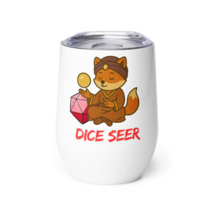 Würfelfuchs Hellseher - Weinbecher 355 ml (12 oz)