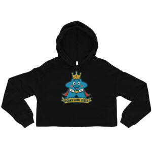 Board Game Queen – Royal Meeple Edition - DTF-Crop-Hoodie
