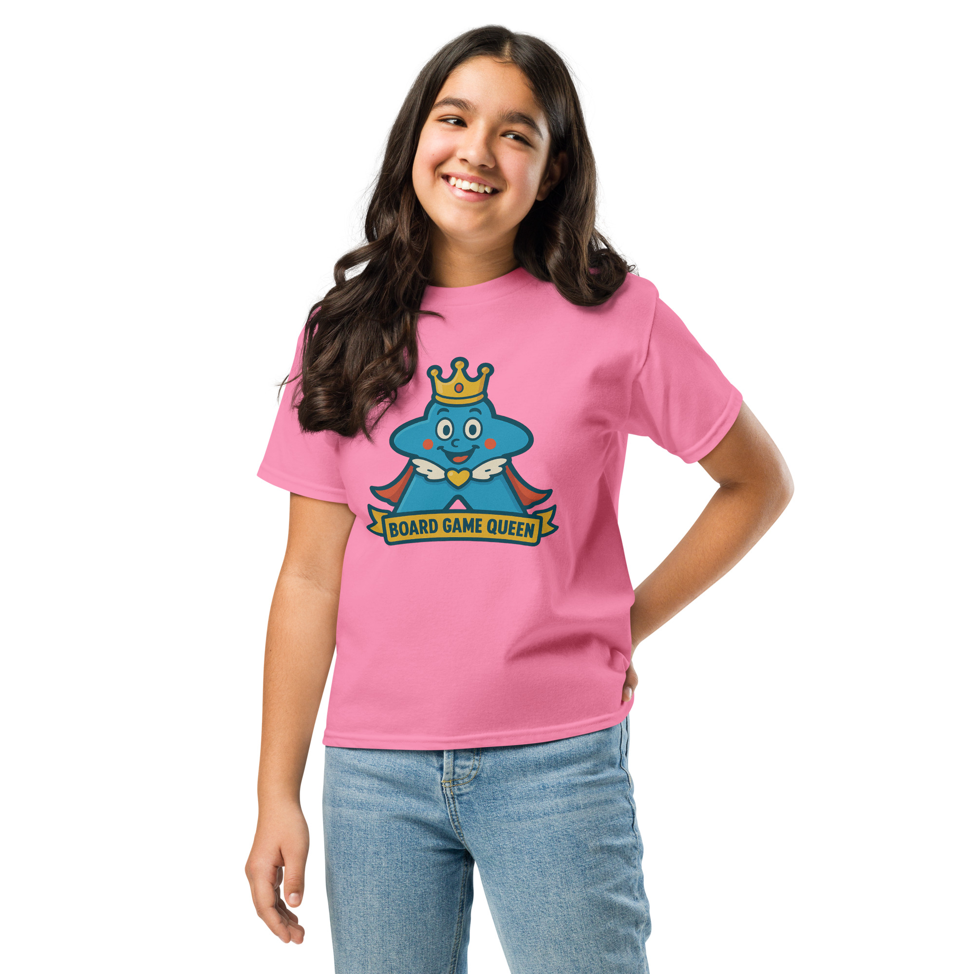 Board Game Queen – Royal Meeple Edition - Klassisches DTF-T-Shirt für Jugendliche – Bild 13