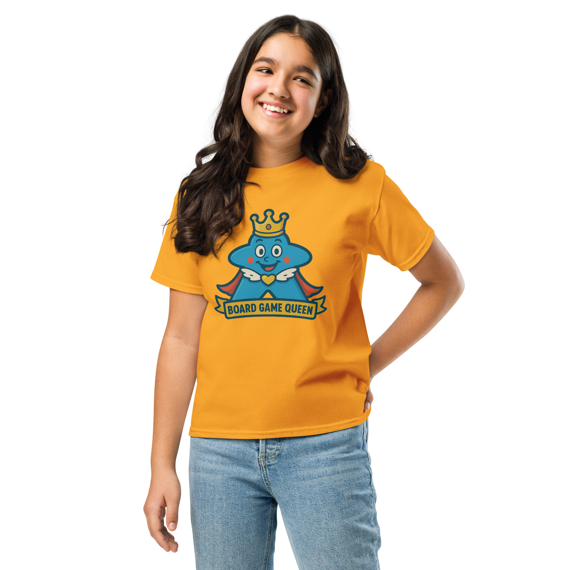 Board Game Queen – Royal Meeple Edition - Klassisches DTF-T-Shirt für Jugendliche – Bild 15