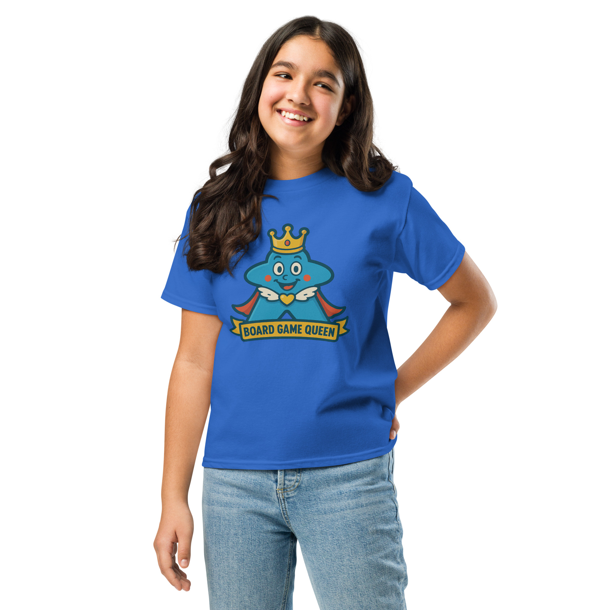 Board Game Queen – Royal Meeple Edition - Klassisches DTF-T-Shirt für Jugendliche – Bild 9