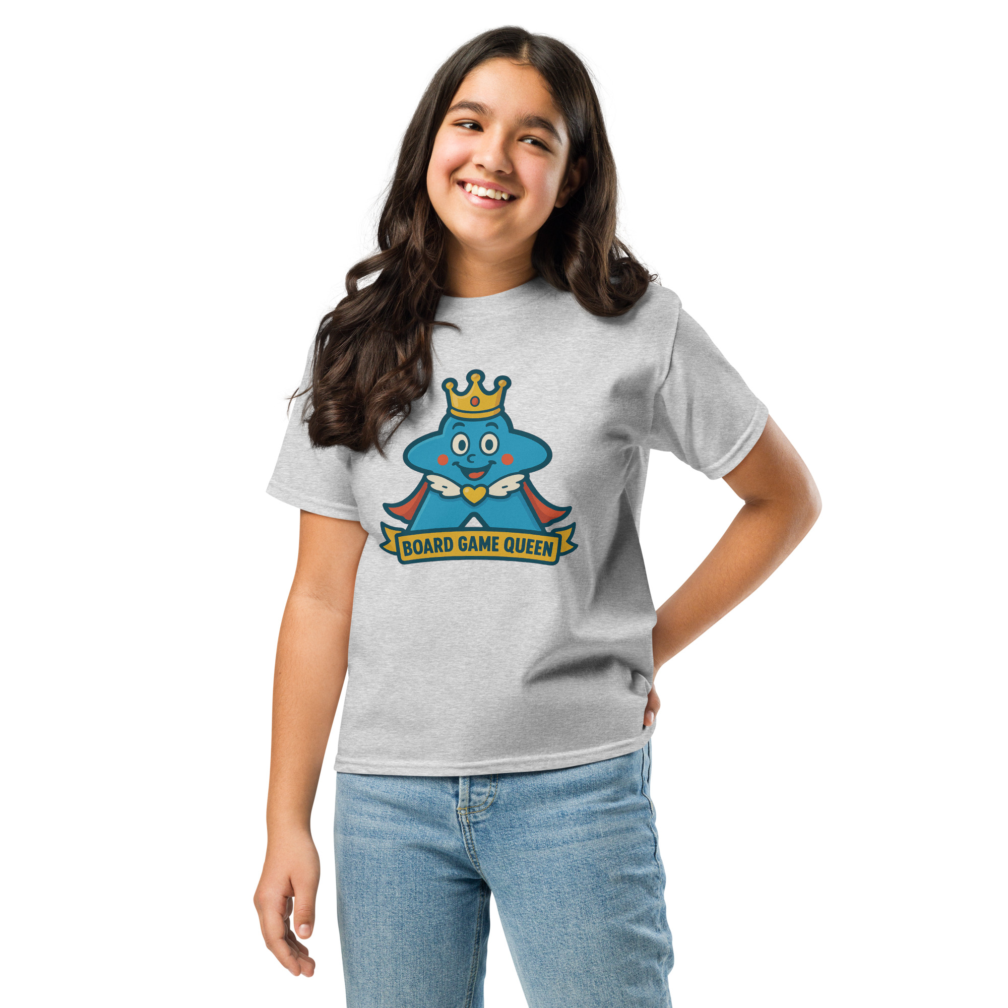 Board Game Queen – Royal Meeple Edition - Klassisches DTF-T-Shirt für Jugendliche – Bild 17