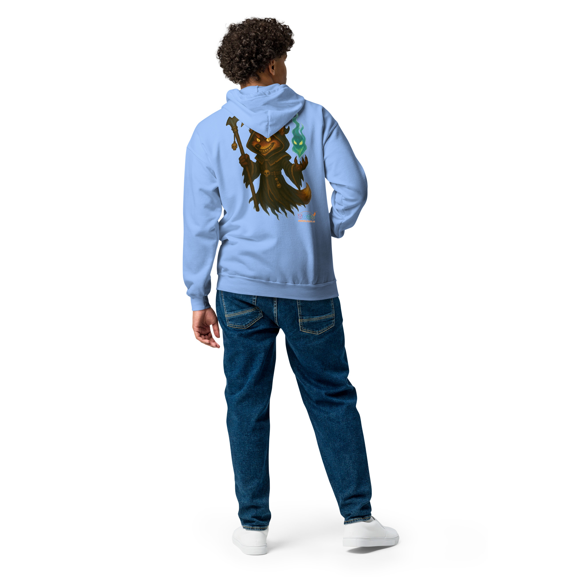 Fox Reaper - Unisex DTG-Heavy-Blend Zip Hoodie mit Werbung – Bild 15