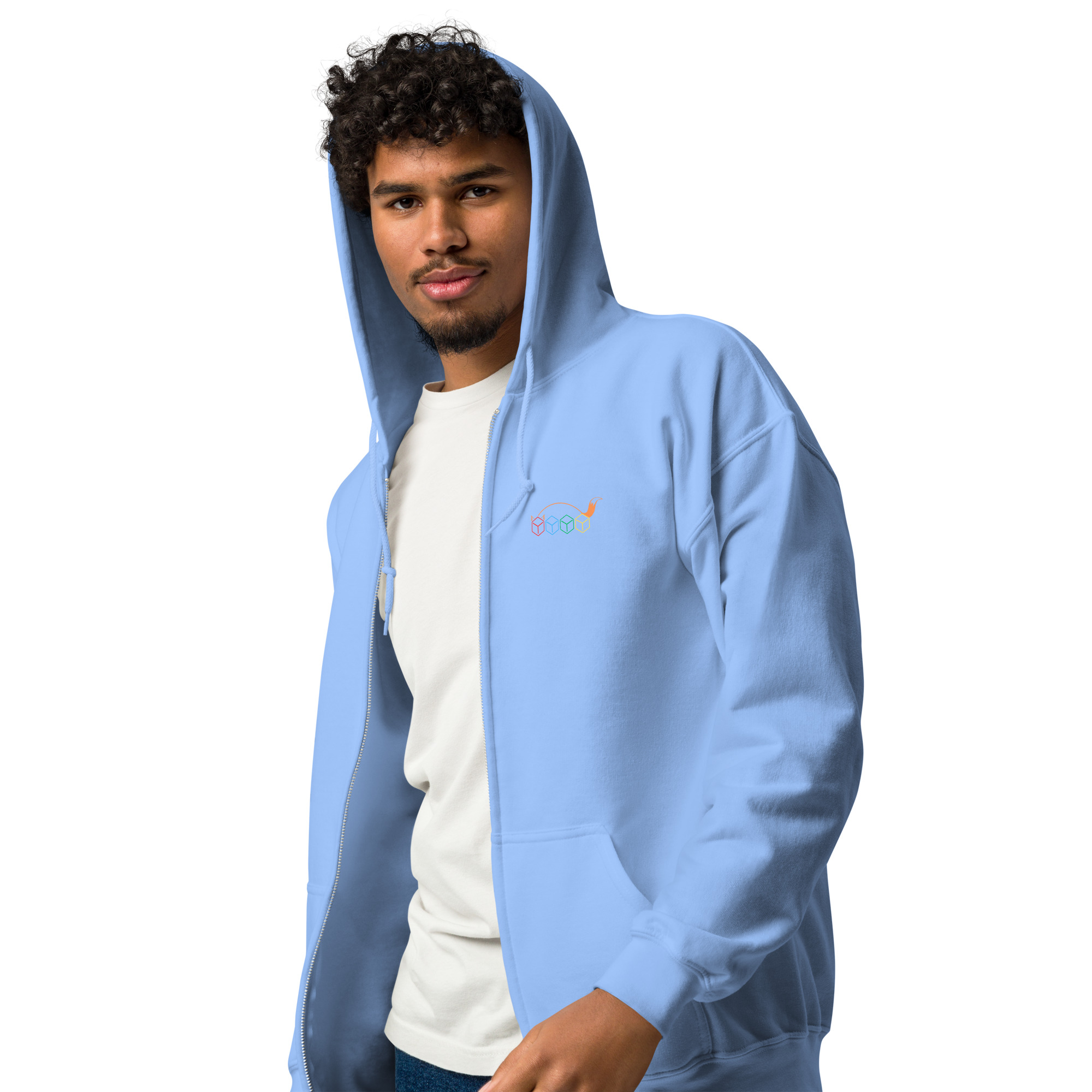 Fox Reaper - Unisex DTG-Heavy-Blend Zip Hoodie mit Werbung – Bild 16