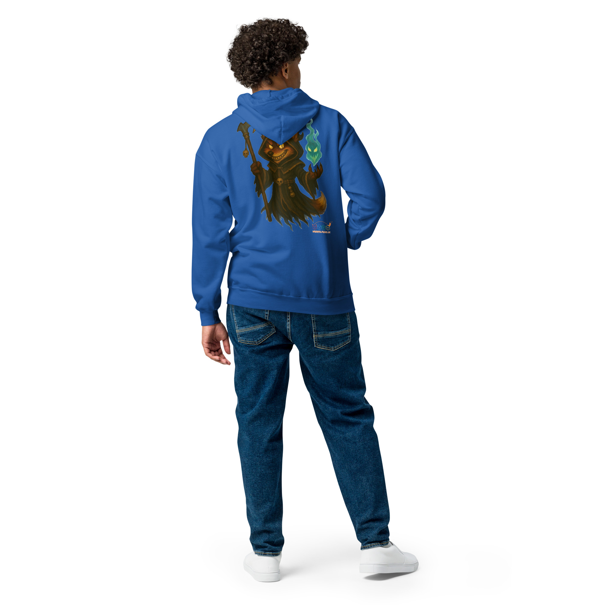 Fox Reaper - Unisex DTG-Heavy-Blend Zip Hoodie mit Werbung – Bild 12