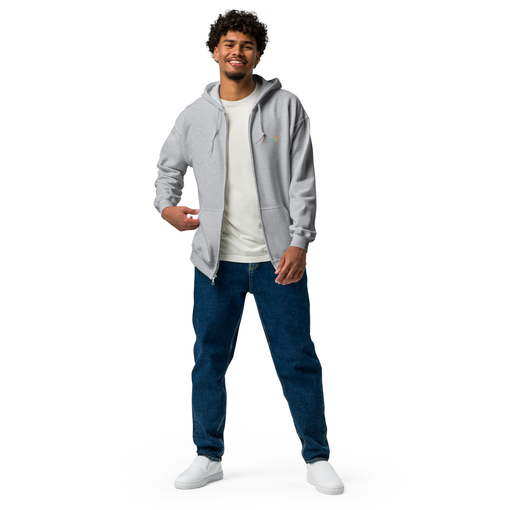 Fox Reaper - Unisex DTG-Heavy-Blend Zip Hoodie mit Werbung – Bild 17