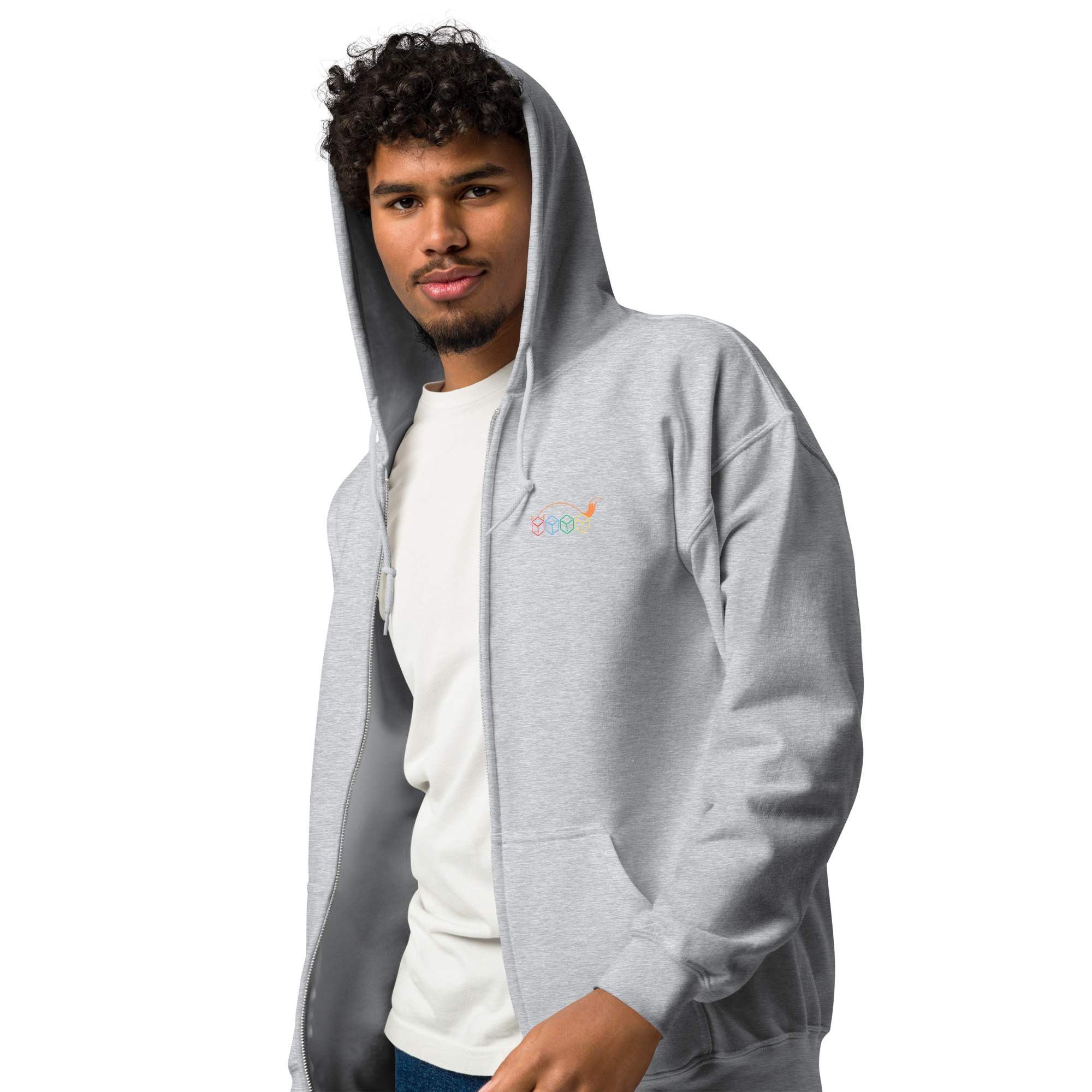 Fox Reaper - Unisex DTG-Heavy-Blend Zip Hoodie mit Werbung – Bild 19