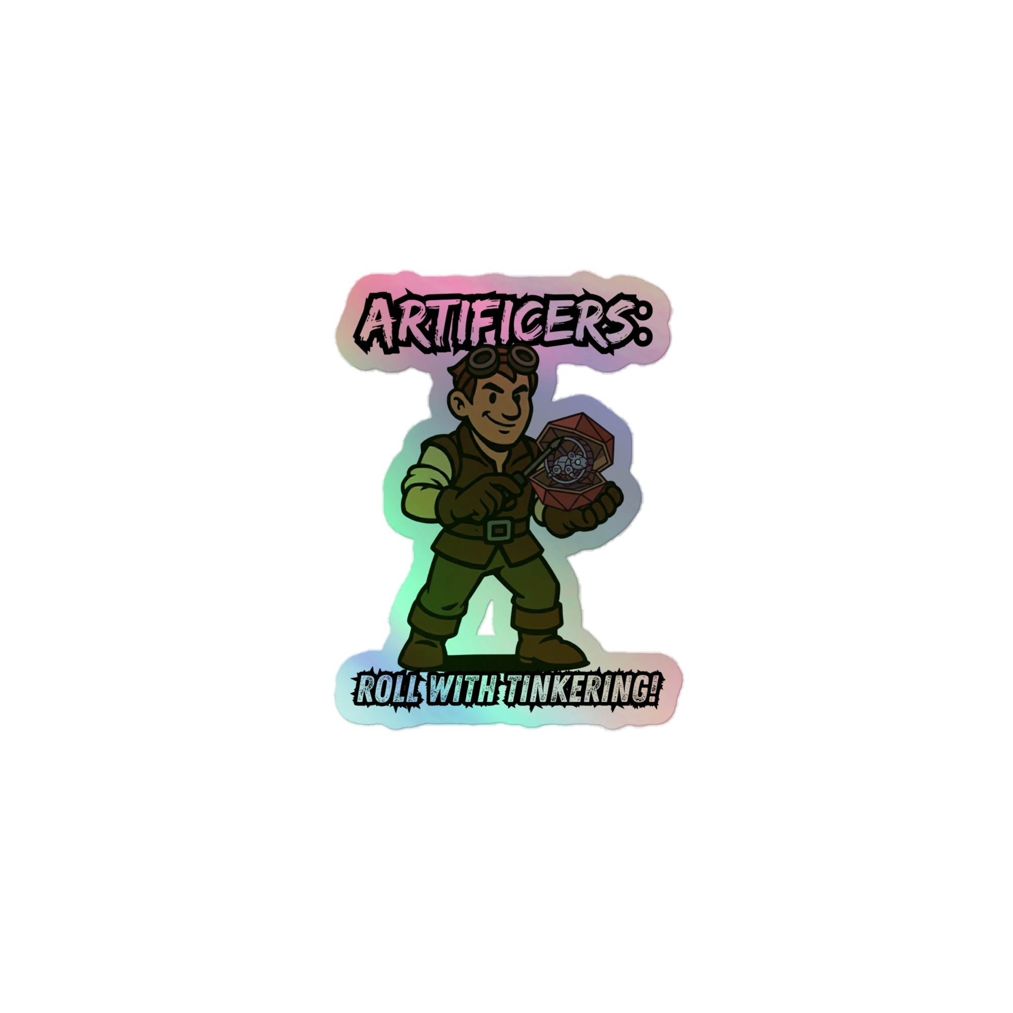 Atrificers roll with attitude! - Holografische Kiss-Cut Aufkleber 8x8cm | 10x10cm | 14x14cm – Bild 3