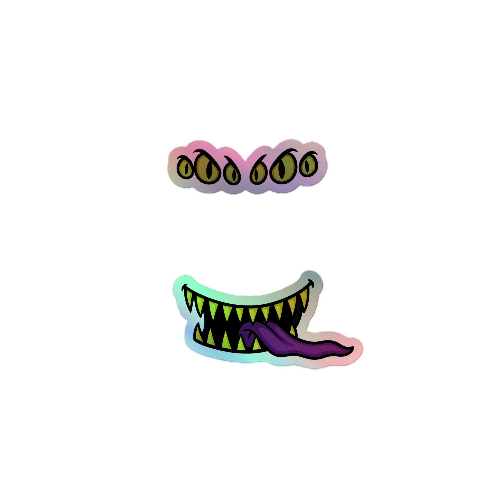 Mimic – Giant Grin Edition - Holografische Kiss-Cut Aufkleber 8x8cm | 10x10cm | 14x14cm – Bild 3
