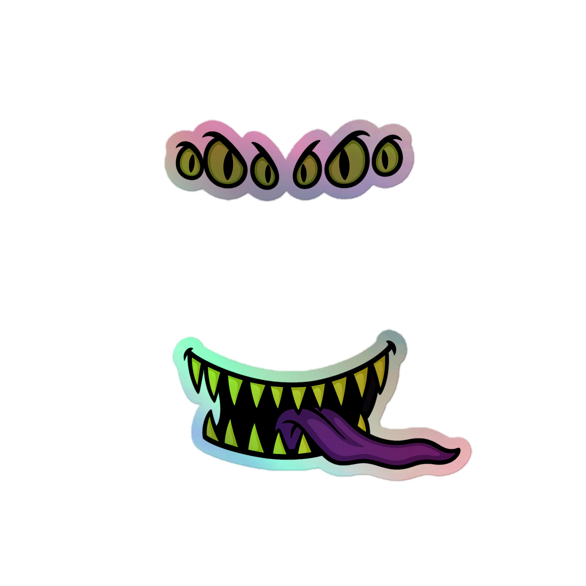 Mimic – Giant Grin Edition - Holografische Kiss-Cut Aufkleber 8x8cm | 10x10cm | 14x14cm – Bild 2