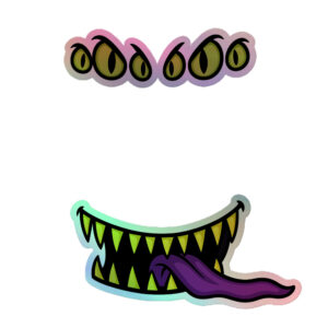 Mimic – Giant Grin Edition - Holografische Kiss-Cut Aufkleber 8x8cm | 10x10cm | 14x14cm