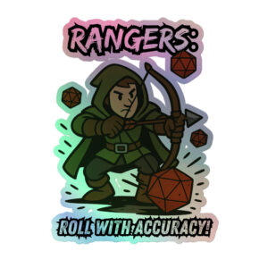 Rangers roll with Attitude - Holografische Kiss-Cut Aufkleber 8x8cm | 10x10cm | 14x14cm