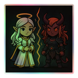 Devil - Holografische Kiss-Cut Aufkleber 8x8cm | 10x10cm | 14x14cm
