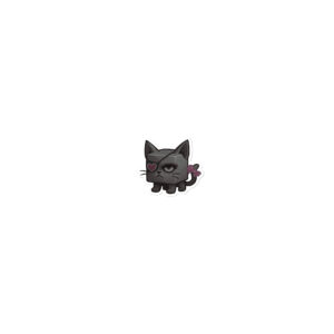 Dicemals Würfelkatze – Düstere Würfelform in Tiergestalt - Blasenfreie Aufkleber 3″×3″ | 4″×4″ | 5.5″×5.5″ | 15″×3.75"